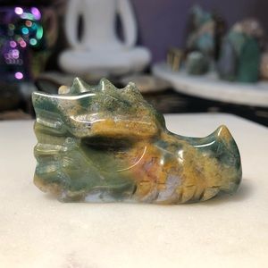 Moss Agate Dragon